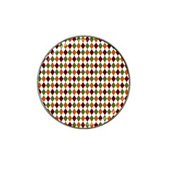 Halloween Palette Plaids   Hat Clip Ball Marker (4 Pack)