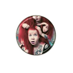 Creepy Monster Student At Classroom Hat Clip Ball Marker (4 Pack) by dflcprintsclothing