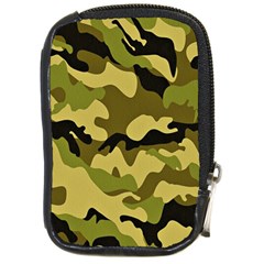 Army Camouflage Texture Compact Camera Leather Case by nateshop
