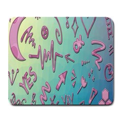 Pink Yes Bacground Large Mousepads by nateshop