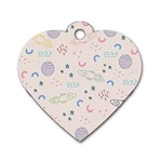Space Dog Tag Heart (Two Sides) Back