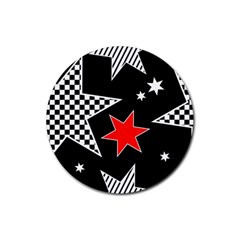 Stars Rubber Coaster (round) by nateshop