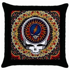 Grateful Dead Throw Pillow Case (black) by Jancukart