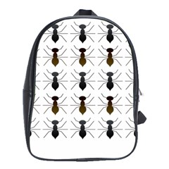 Ant Insect Pattern Cartoon Ants School Bag (xl)