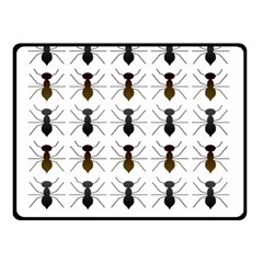 Ant Insect Pattern Cartoon Ants Double Sided Fleece Blanket (small)  by Ravend