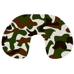 Camouflage Print Pattern Travel Neck Pillow by Ravend