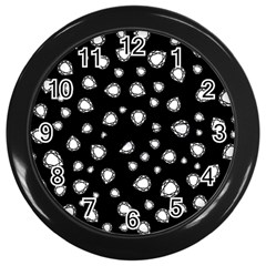 Pattern Girly Diamond Princess Wall Clock (black)