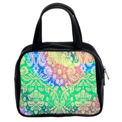 Hippie Fabric Background Tie Dye Classic Handbag (two Sides) by Ravend