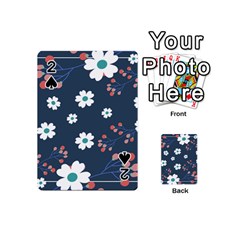 Floral Digital Paper Background Playing Cards 54 Designs (mini)