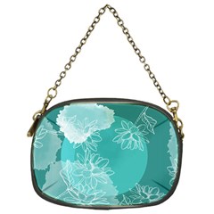 Flower Floral Design Background Chain Purse (one Side)