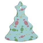 Toffees Candy Sweet Dessert Ornament (Christmas Tree)  Front