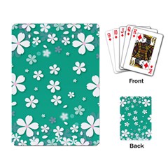 Pattern Background Daisy Flower Floral Playing Cards Single Design (rectangle)