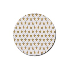 Stars-3 Rubber Round Coaster (4 Pack) by nateshop