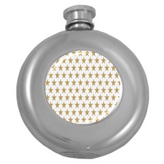 Stars-3 Round Hip Flask (5 Oz) by nateshop