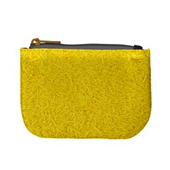 Bright Yellow Crunchy Sprinkles Mini Coin Purse by nateshop