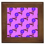 Illustration Flower Floral Design Pattern Framed Tile Front