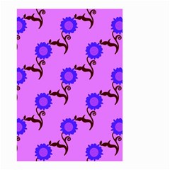 Illustration Flower Floral Design Pattern Small Garden Flag (two Sides) by Ravend