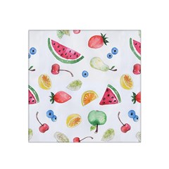 Fruit Summer Vitamin Watercolor Satin Bandana Scarf 22  X 22  by Wegoenart