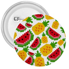 Watermelon Pattern Fruit Summer 3  Buttons by Wegoenart