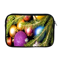 Background Of Christmas Decoration Apple Macbook Pro 17  Zipper Case