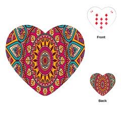 Buddhist Mandala Playing Cards Single Design (heart) by nateshop