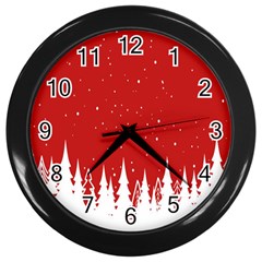 Merry Cristmas,royalty Wall Clock (black)