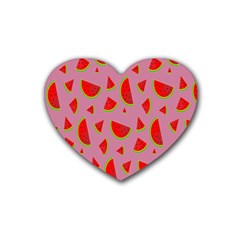 Fruit 1 Rubber Coaster (heart) by nateshop