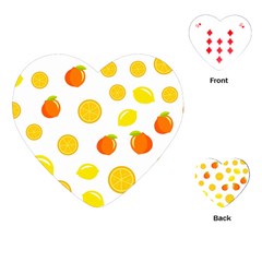 Fruits,orange Playing Cards Single Design (heart) by nateshop