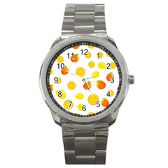 Fruits,orange Sport Metal Watch by nateshop