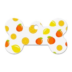 Fruits,orange Dog Tag Bone (one Side) by nateshop
