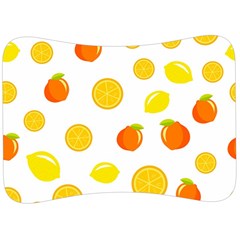 Fruits,orange Velour Seat Head Rest Cushion by nateshop