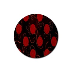 Circles-1 Rubber Round Coaster (4 Pack) by nateshop