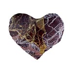 Marble Pattern Texture Rock Stone Surface Tile Standard 16  Premium Flano Heart Shape Cushions Front