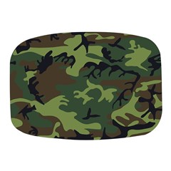 Green Brown Camouflage Mini Square Pill Box by nateshop