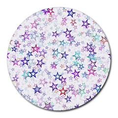 Christmasstars Round Mousepads by kyorashop23