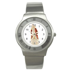 Christmas Figures 9 Stainless Steel Watch by artworkshop