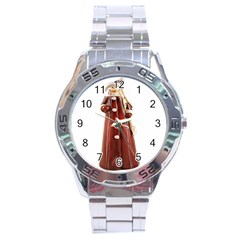 Christmas Figures 10 Stainless Steel Analogue Watch by artworkshop