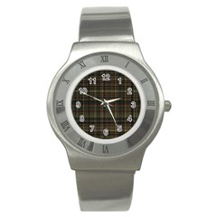 Plaid Stainless Steel Watch by nateshop