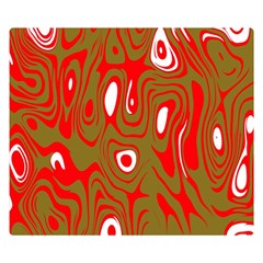 Red-dark Double Sided Flano Blanket (small)  by nateshop