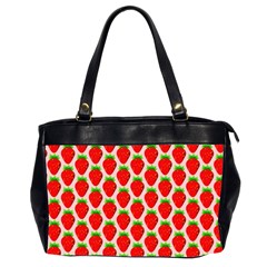 Strawberries Oversize Office Handbag (2 Sides) by nateshop