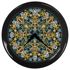 Tile (2) Wall Clock (black) by nateshop