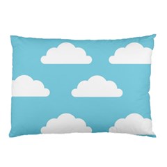 Clouds Blue Pattern Pillow Case (two Sides) by ConteMonfrey