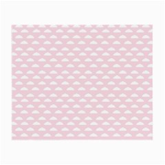 Little Clouds Pattern Pink Small Glasses Cloth (2 Sides) by ConteMonfrey