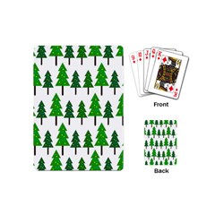 Chrismas Tree Greeen Playing Cards Single Design (mini) by nateshop