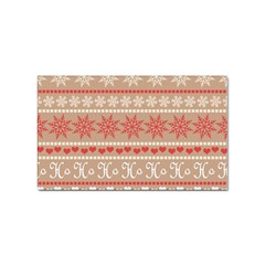 Christmas-pattern-background Sticker (rectangular) by nateshop