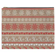 Christmas-pattern-background Cosmetic Bag (xxxl) by nateshop