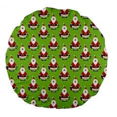 Christmas-santaclaus Large 18  Premium Round Cushions by nateshop