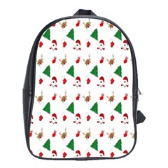 Christmas-santaclaus School Bag (large) by nateshop