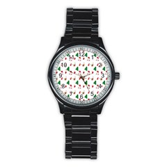 Christmas-santaclaus Stainless Steel Round Watch by nateshop