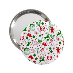 Christmas-seamless-green  2 25  Handbag Mirrors by nateshop